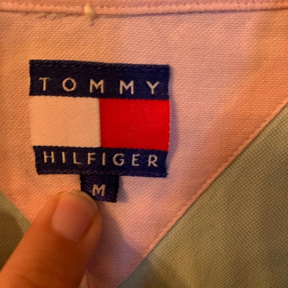 Men’s Tommy Hilfiger Mint Colored Dress Shirt - Picture 2 of 3